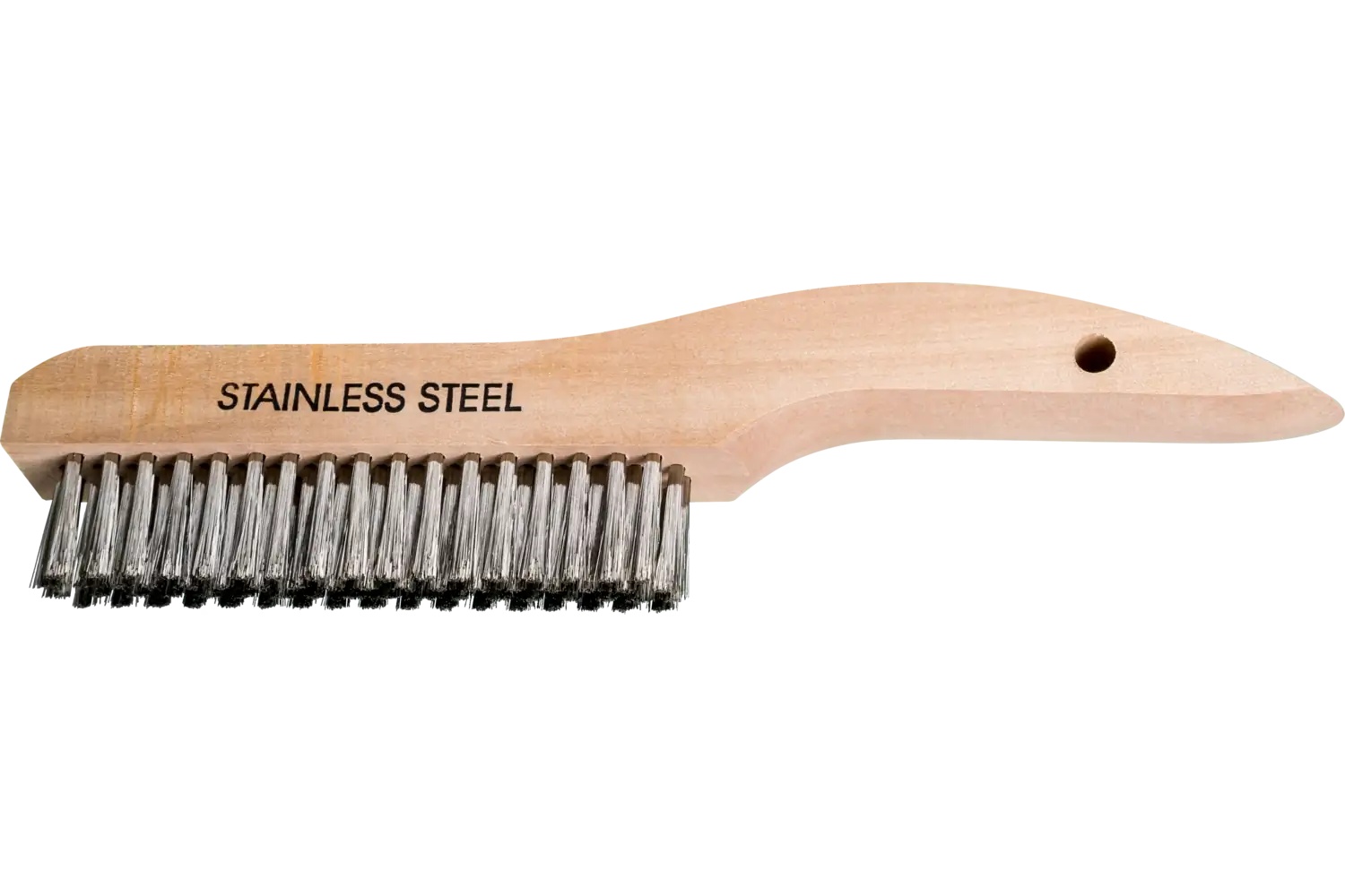 Picture of Pferd Shoe Handle Scratch Brush Synthetic Block .006 Stainless Steel Wire